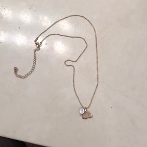 dainty elephant necklace charming charlie’s